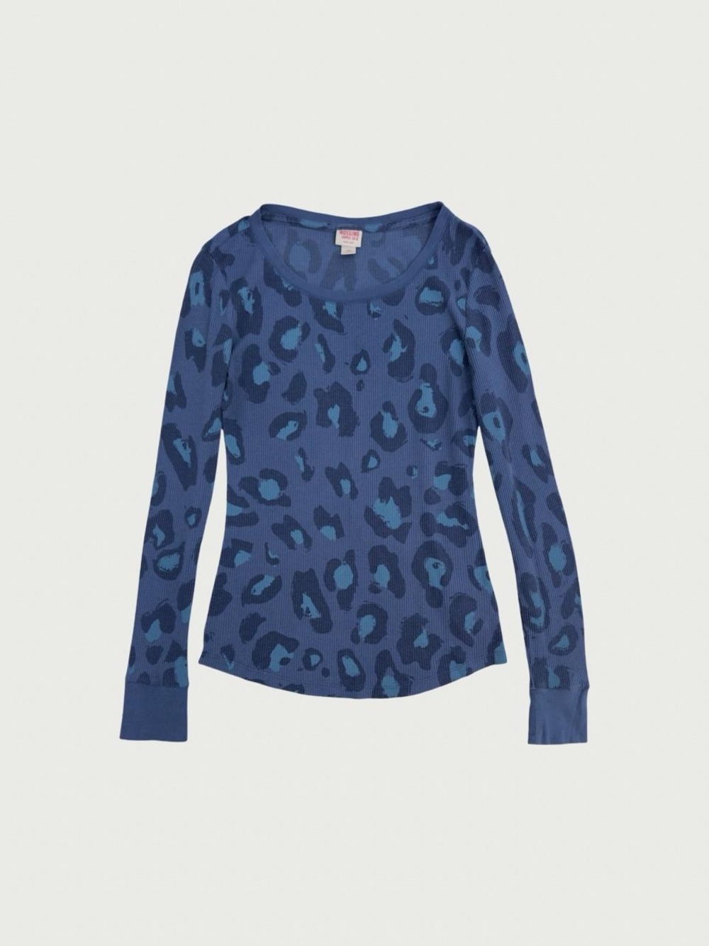Leopard Print Thermal Long Sleeve Tee